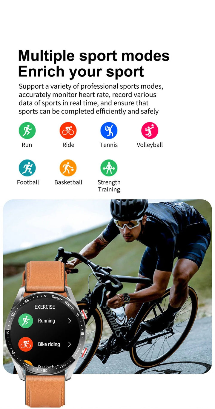ECG+PPG Smartwatch with Bluetooth Call - Fitness & Health Tracker - Waterproof Sports Smartwatch for Men by Luxe Ahmar – Available at LUXE AHMAR
