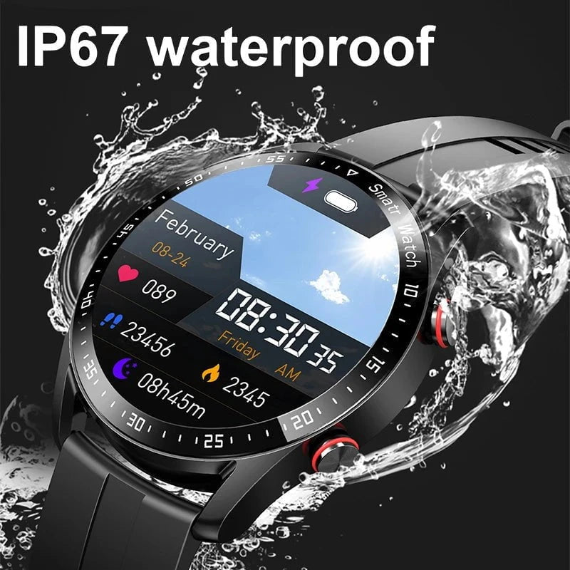 ECG+PPG Smartwatch with Bluetooth Call - Fitness & Health Tracker - Waterproof Sports Smartwatch for Men by Luxe Ahmar – Available at LUXE AHMAR