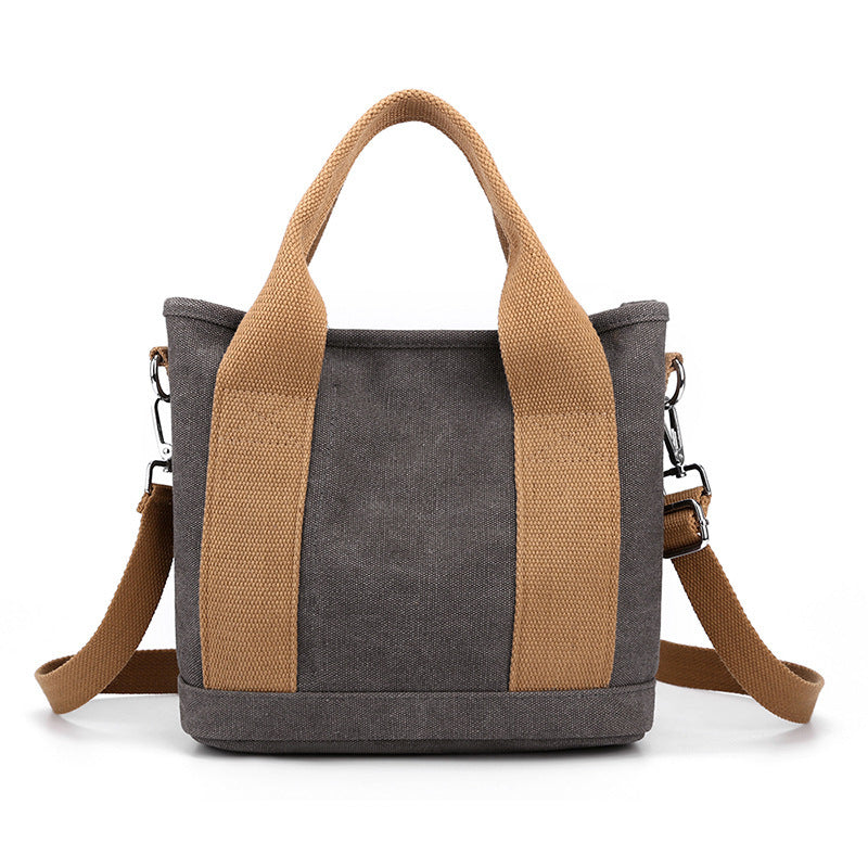 Korean Style Large Capacity Canvas Bag - Trendy All-Match Commuter Bag