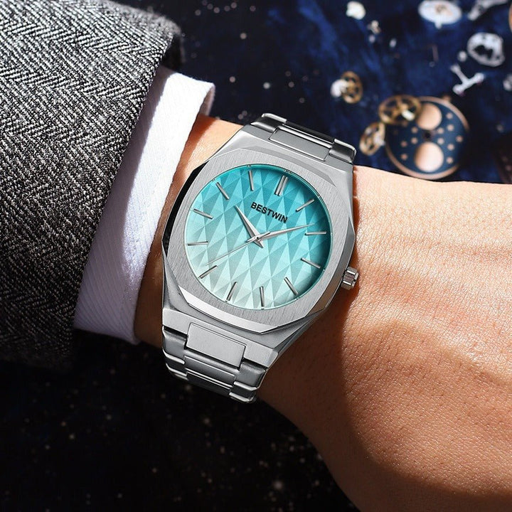 Embossed Dial Fashion Men's Watch by LUXE AHMAR – Available at LUXE AHMAR