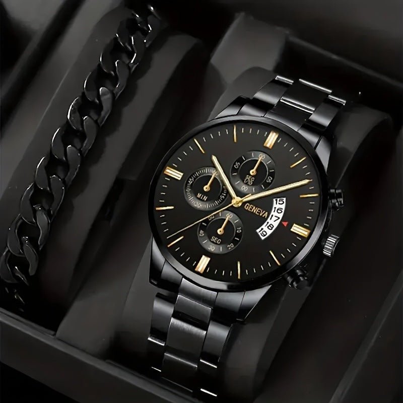 Fashion Business Geneva Calendar Watch by Luxe Ahmar – Available at LUXE AHMAR