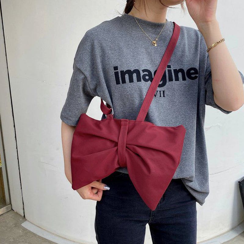 Fashion Large Bow Shoulder Bag For Girls Cute Cow Print Crossbody Bags Women Lovely Shopping Bags by LUXE AHMAR – Available at LUXE AHMAR