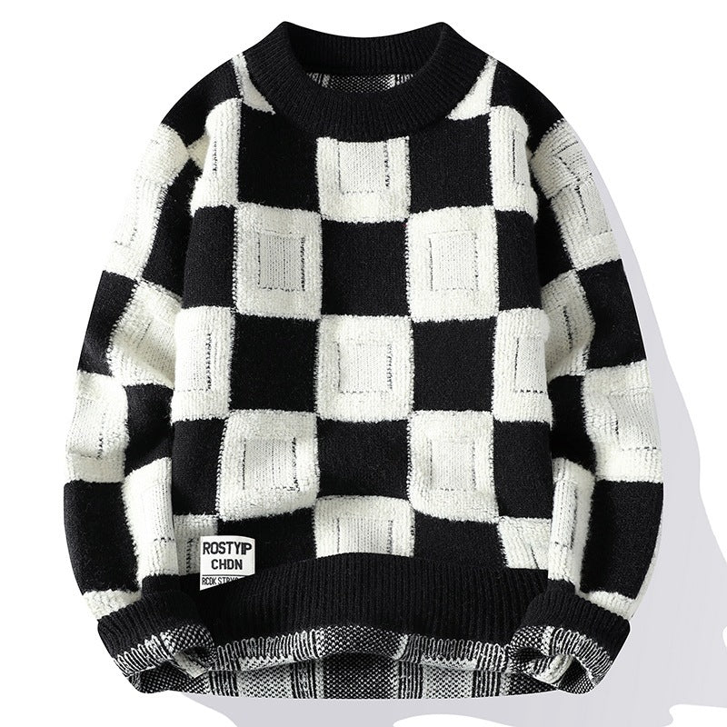 Fashion Trendy Round Neck Sweater by LUXE AHMAR – Available at LUXE AHMAR