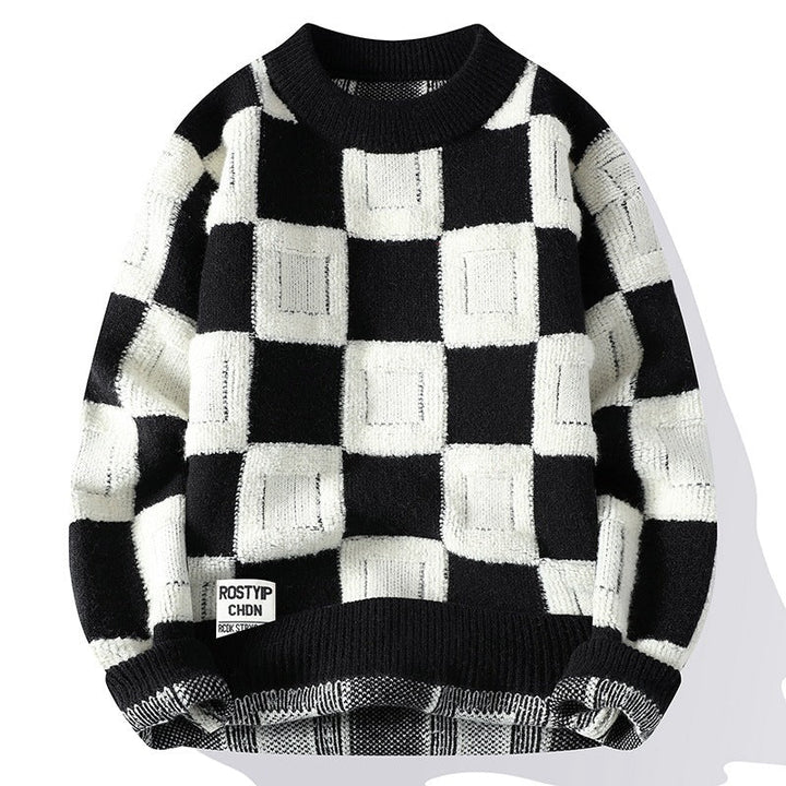 Fashion Trendy Round Neck Sweater by LUXE AHMAR – Available at LUXE AHMAR