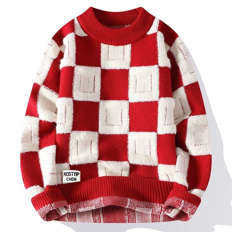 Fashion Trendy Round Neck Sweater by LUXE AHMAR – Available at LUXE AHMAR