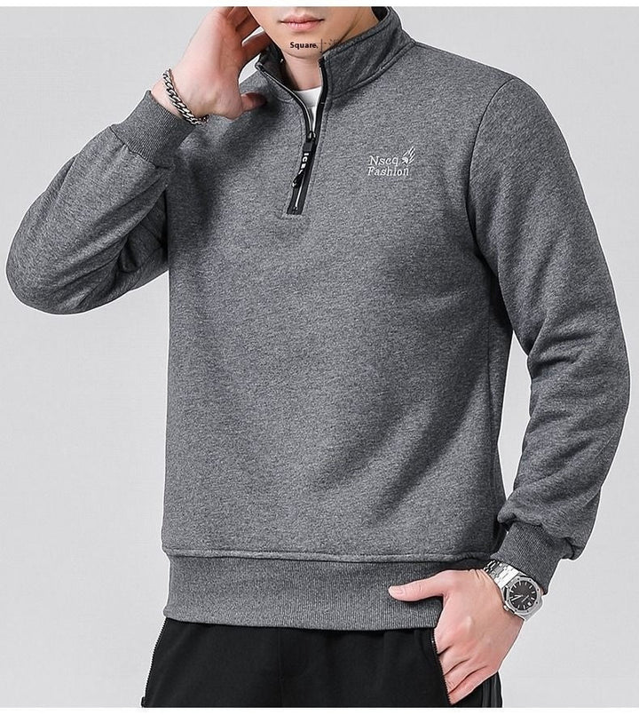 Fleece - lined Thick Round Neck Top by LUXE AHMAR – Available at LUXE AHMAR