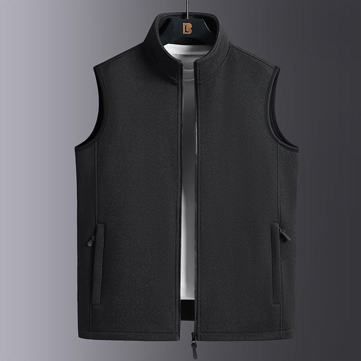 Fleece Sweater Polar Fleece Fleece - lined Thickened Vest Coat by LUXE AHMAR – Available at LUXE AHMAR