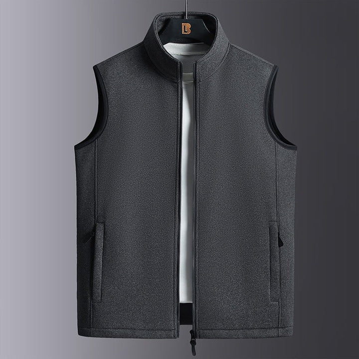 Fleece Sweater Polar Fleece Fleece - lined Thickened Vest Coat by LUXE AHMAR – Available at LUXE AHMAR