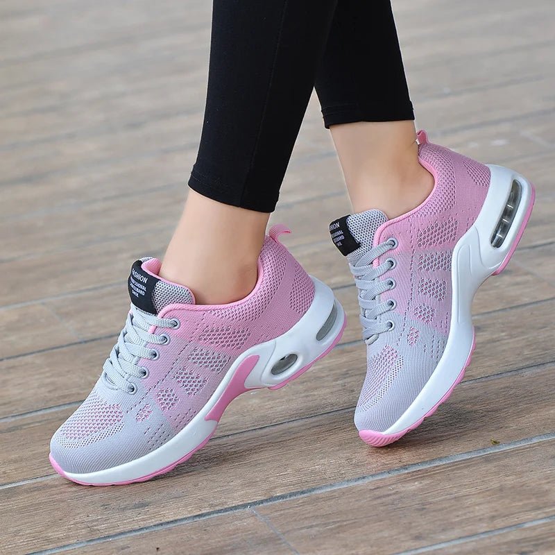 Flying Weaving Sports Shoes – Women’s Air Cushioned Running Sneakers by Luxe Ahmar – Available at LUXE AHMAR