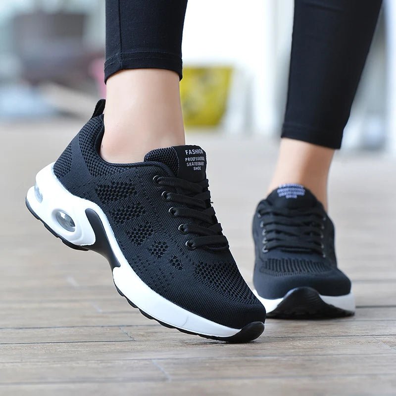 Flying Weaving Sports Shoes – Women’s Air Cushioned Running Sneakers by Luxe Ahmar – Available at LUXE AHMAR
