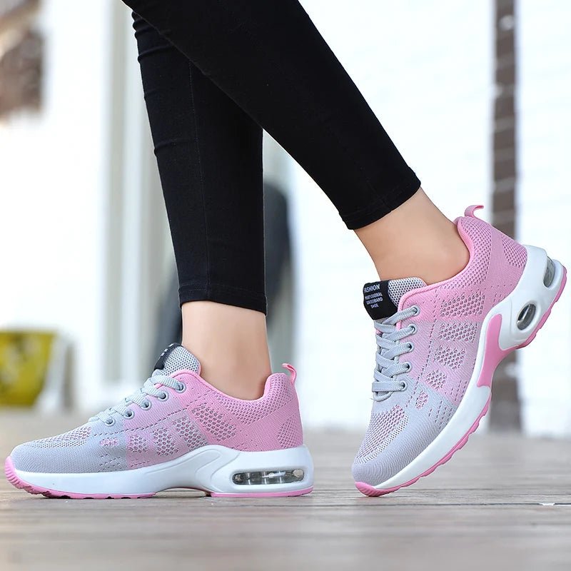 Flying Weaving Sports Shoes – Women’s Air Cushioned Running Sneakers by Luxe Ahmar – Available at LUXE AHMAR
