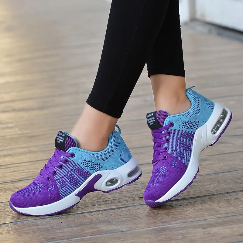 Flying Weaving Sports Shoes – Women’s Air Cushioned Running Sneakers by Luxe Ahmar – Available at LUXE AHMAR