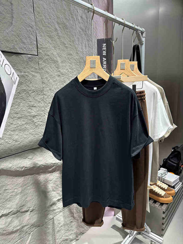FOG High Street Men's Loose Short Sleeve T-Shirt – 100% Cotton Casual Tee by LUXE AHMAR – Available at LUXE AHMAR