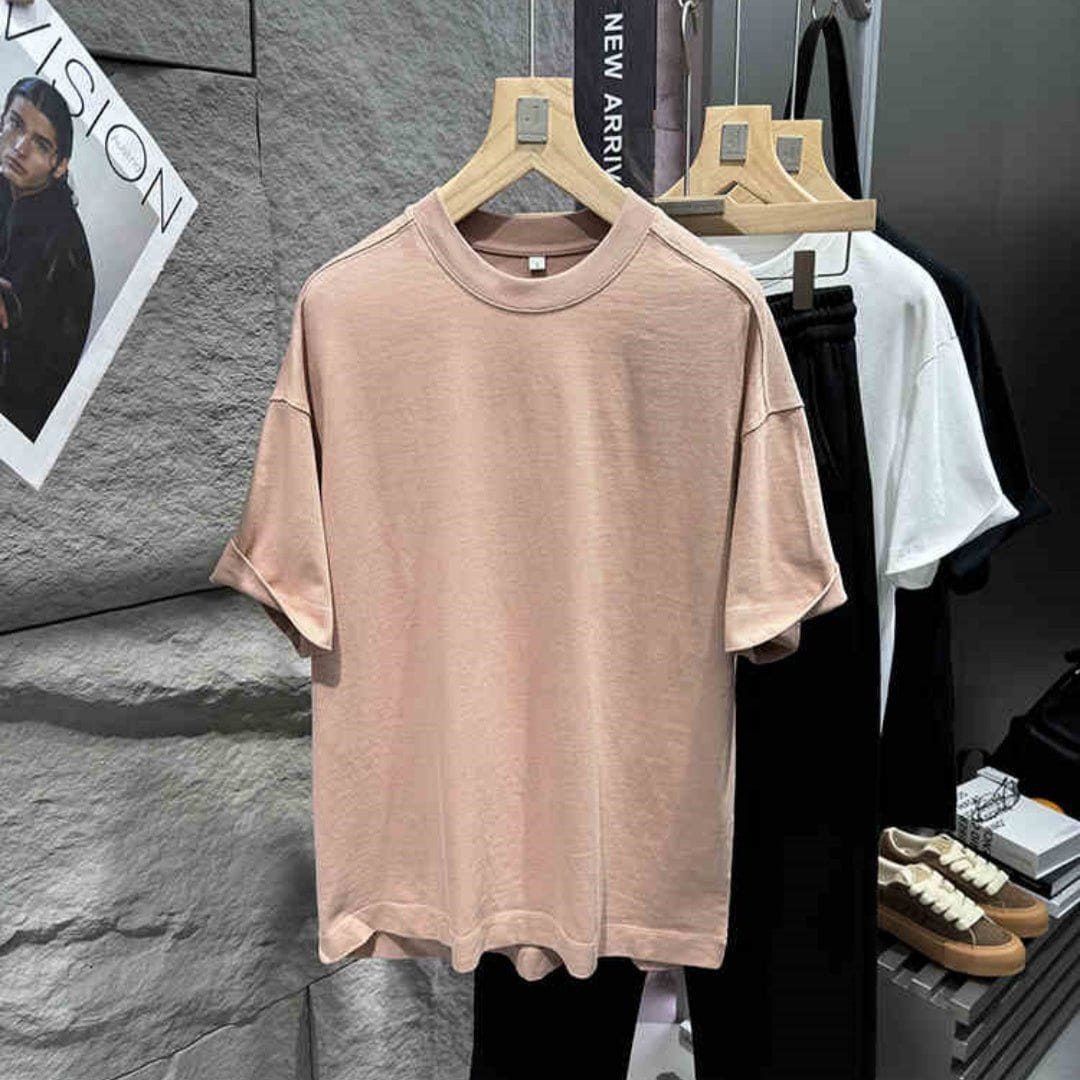 FOG High Street Men's Loose Short Sleeve T-Shirt – 100% Cotton Casual Tee by LUXE AHMAR – Available at LUXE AHMAR