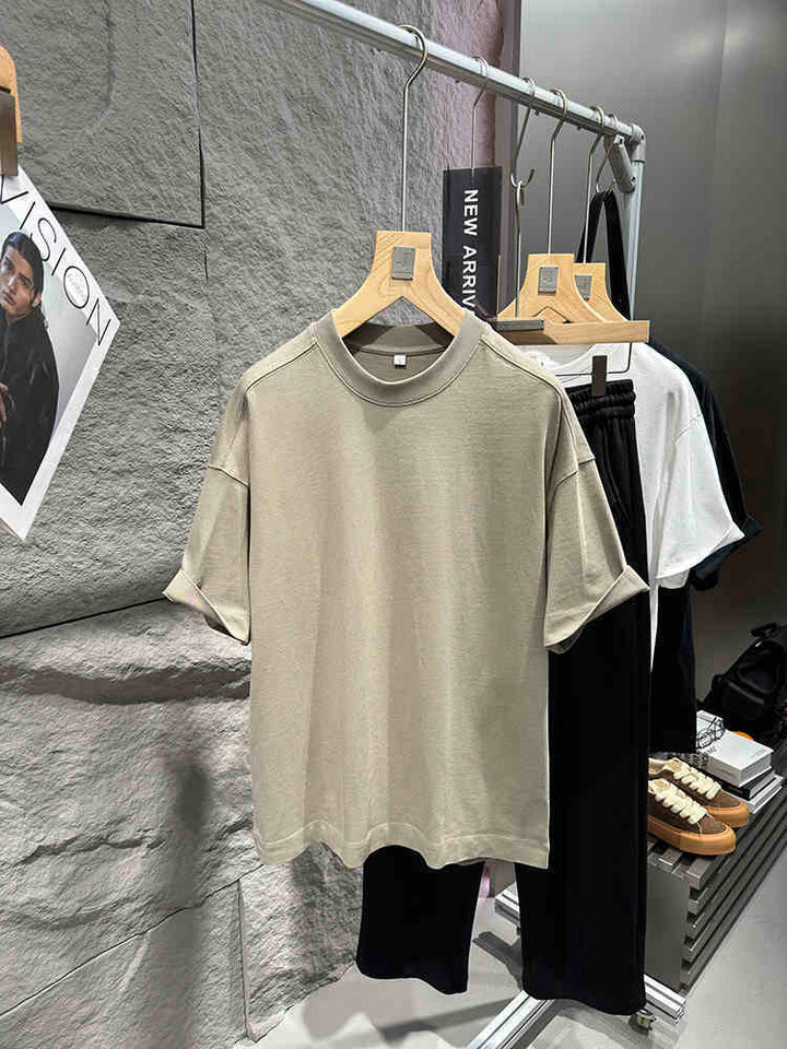 FOG High Street Men's Loose Short Sleeve T-Shirt – 100% Cotton Casual Tee by LUXE AHMAR – Available at LUXE AHMAR