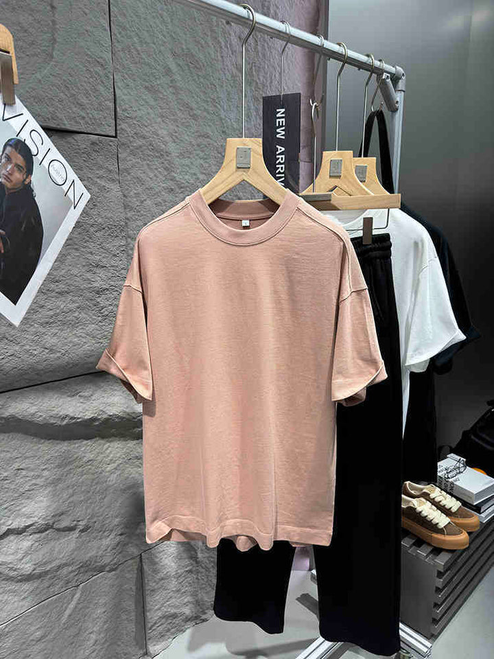 FOG High Street Men's Loose Short Sleeve T-Shirt – 100% Cotton Casual Tee by LUXE AHMAR – Available at LUXE AHMAR