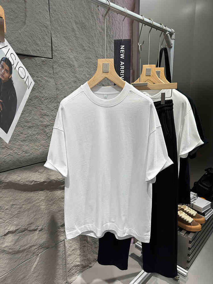 FOG High Street Men's Loose Short Sleeve T-Shirt – 100% Cotton Casual Tee by LUXE AHMAR – Available at LUXE AHMAR