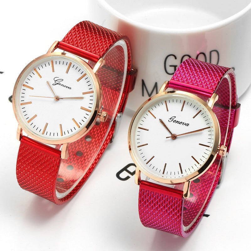 Geneva Watch Dial Plate Mesh Belt Female Minimalist Thin by LUXE AHMAR – Available at LUXE AHMAR