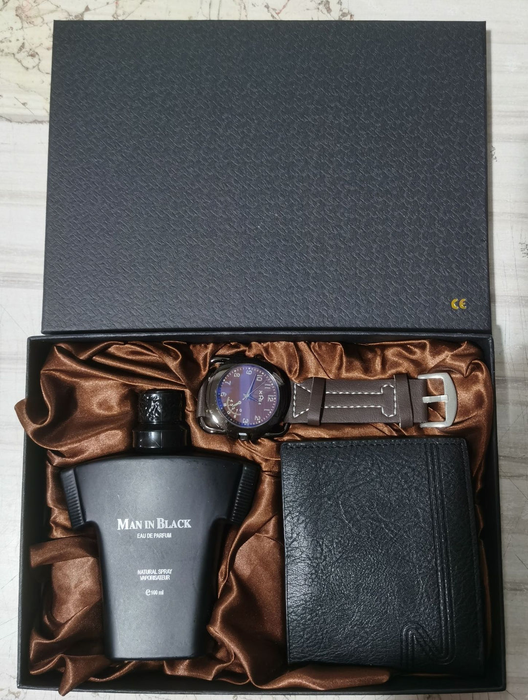 Gift Set Fashion Creative Gift Suit Wallet Belt Quartz Watch Perfume by LUXE AHMAR – Available at LUXE AHMAR