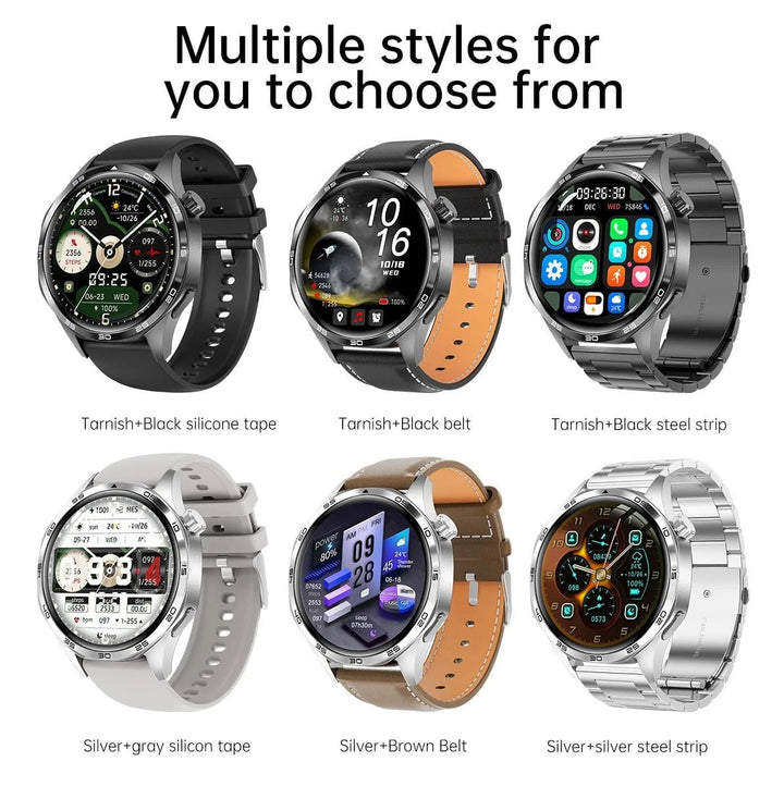 GT5 PRO Smart Watch Men Watch 5 Pro AMOLED HD Screen Bluetooth Call GPS Trajectory NFC Heart Rate Compass SmartWatches 2024 New by Luxe Ahmar – Available at LUXE AHMAR
