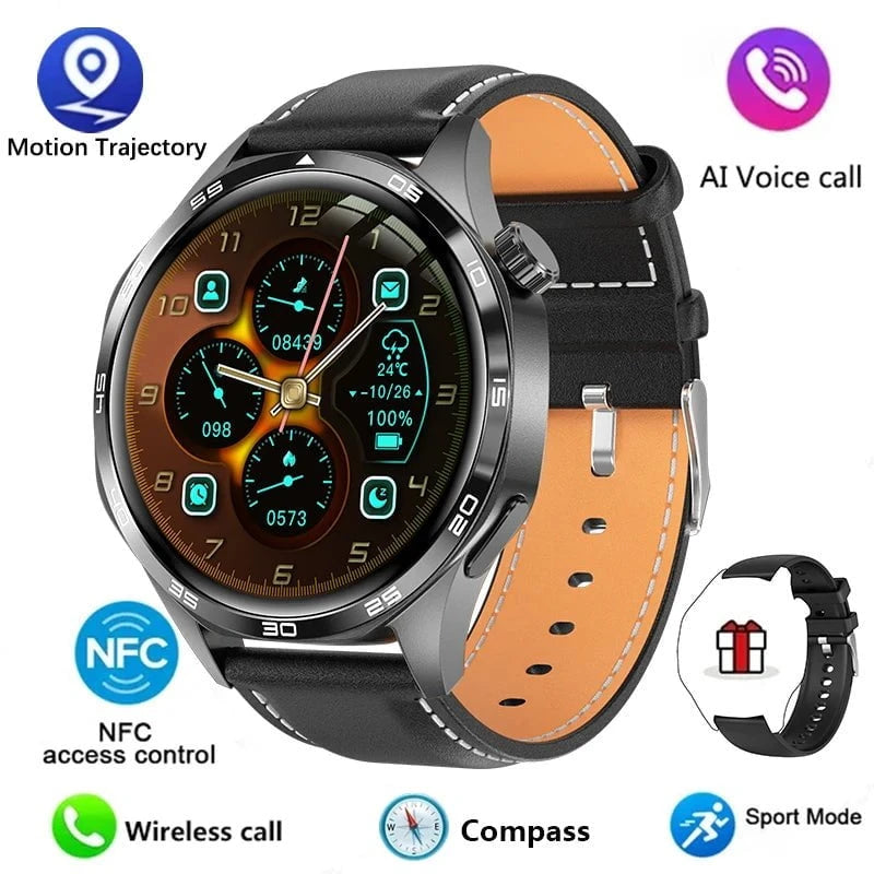 GT5 PRO Smart Watch Men Watch 5 Pro AMOLED HD Screen Bluetooth Call GPS Trajectory NFC Heart Rate Compass SmartWatches 2024 New by Luxe Ahmar – Available at LUXE AHMAR