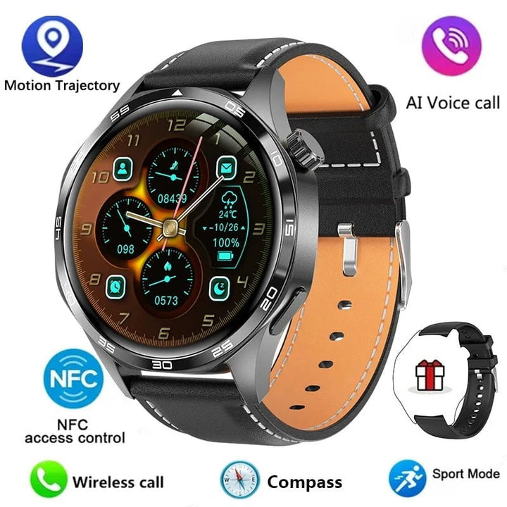 GT5 PRO Smart Watch Men Watch 5 Pro AMOLED HD Screen Bluetooth Call GPS Trajectory NFC Heart Rate Compass SmartWatches 2024 New by Luxe Ahmar – Available at LUXE AHMAR