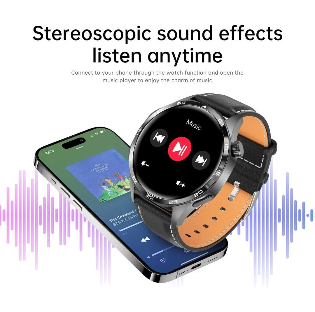 GT5 PRO Smart Watch Men Watch 5 Pro AMOLED HD Screen Bluetooth Call GPS Trajectory NFC Heart Rate Compass SmartWatches 2024 New by Luxe Ahmar – Available at LUXE AHMAR