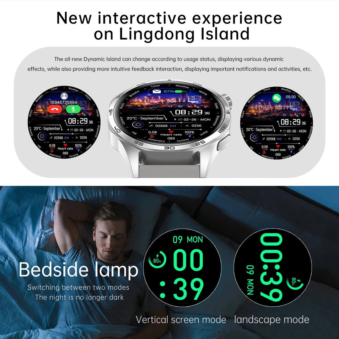 GT5 PRO Smart Watch Men Watch 5 Pro AMOLED HD Screen Bluetooth Call GPS Trajectory NFC Heart Rate Compass SmartWatches 2024 New by Luxe Ahmar – Available at LUXE AHMAR