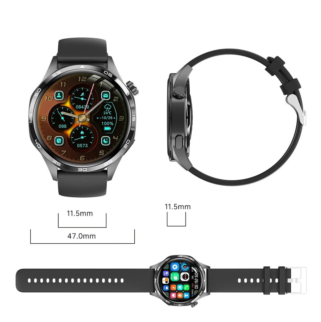 GT5 PRO Smart Watch Men Watch 5 Pro AMOLED HD Screen Bluetooth Call GPS Trajectory NFC Heart Rate Compass SmartWatches 2024 New by Luxe Ahmar – Available at LUXE AHMAR