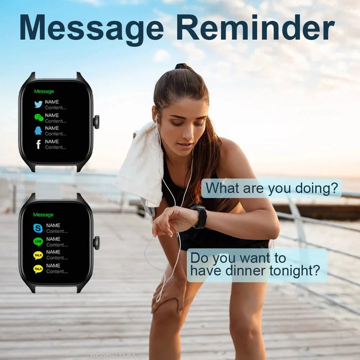 H9 2.01 - Inch HD Smartwatch with Bluetooth Call, Fitness Tracking, and DIY Dials for Men & Women by LUXE AHMAR – Available at LUXE AHMAR