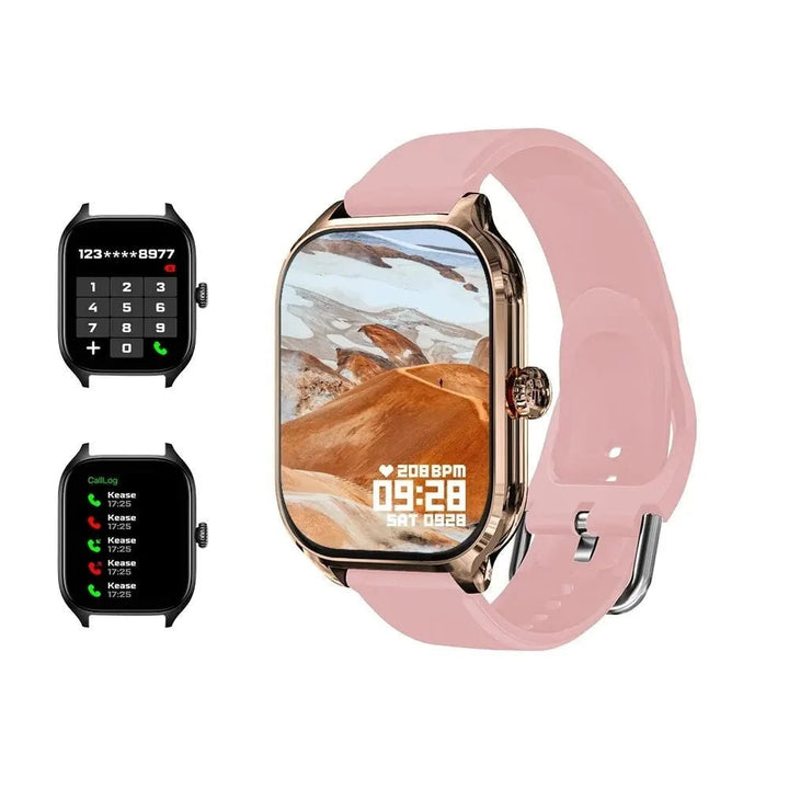 H9 2.01 - Inch HD Smartwatch with Bluetooth Call, Fitness Tracking, and DIY Dials for Men & Women by LUXE AHMAR – Available at LUXE AHMAR