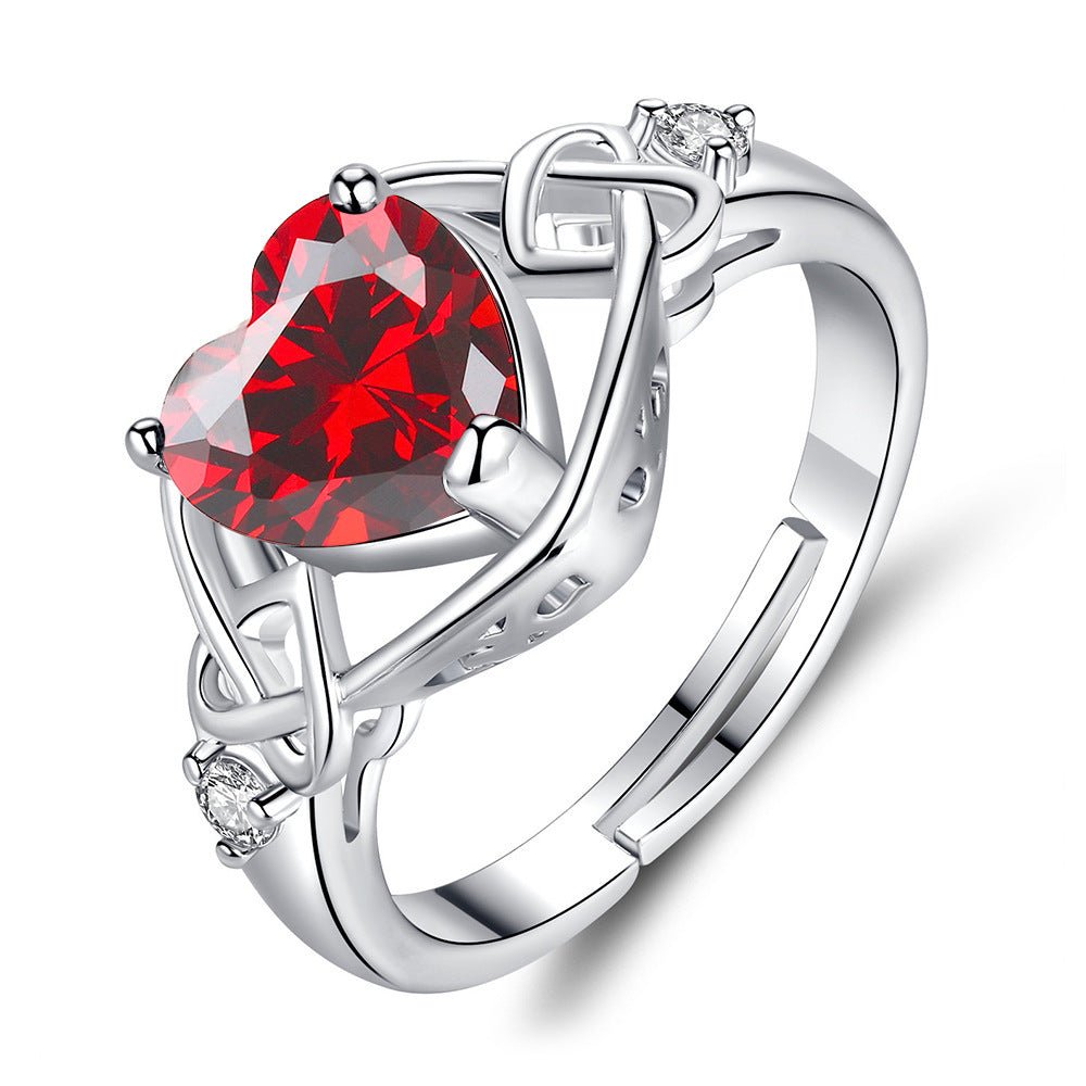 Heart - shaped Ruby Jewelry Suit by LUXE AHMAR – Available at LUXE AHMAR