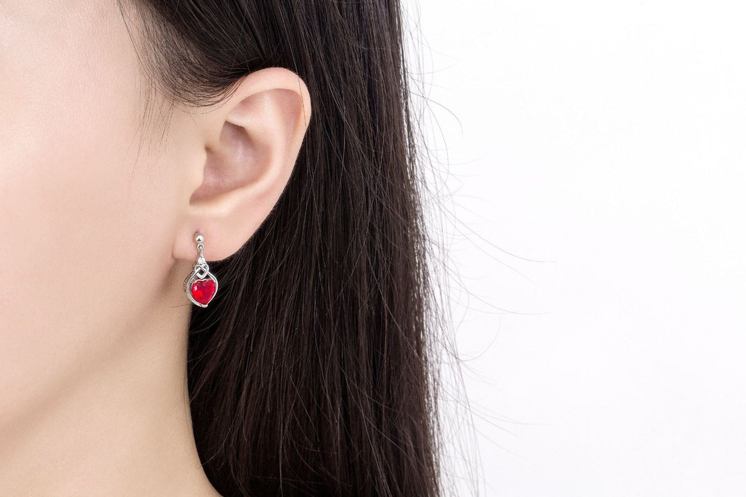 Heart - shaped Ruby Jewelry Suit by LUXE AHMAR – Available at LUXE AHMAR