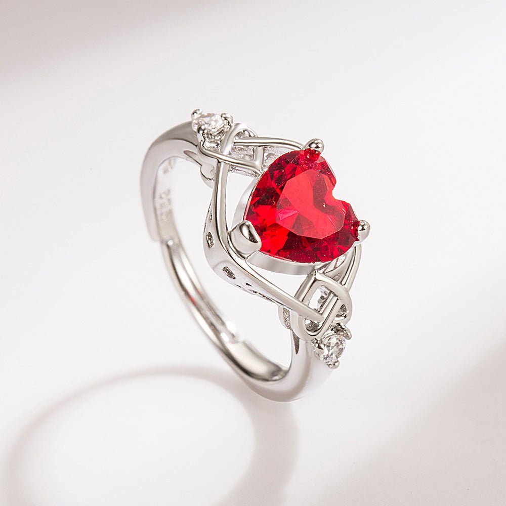 Heart - shaped Ruby Jewelry Suit by LUXE AHMAR – Available at LUXE AHMAR