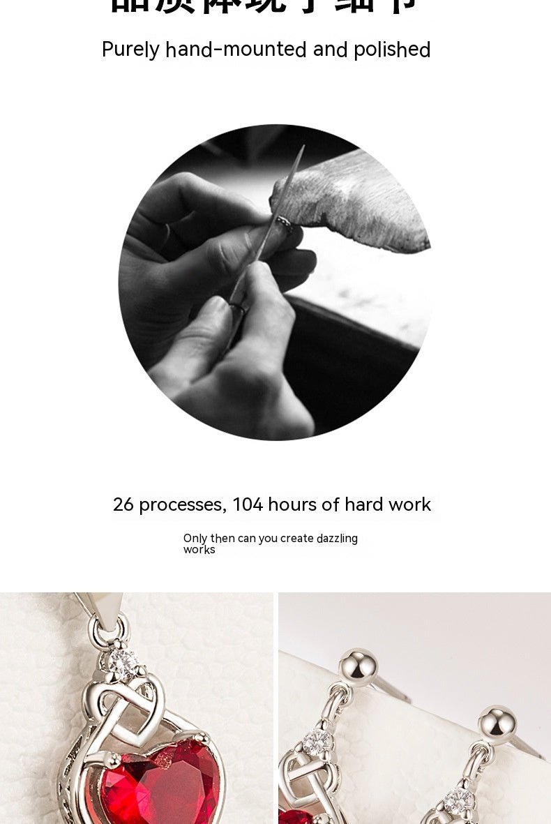 Heart - shaped Ruby Jewelry Suit by LUXE AHMAR – Available at LUXE AHMAR