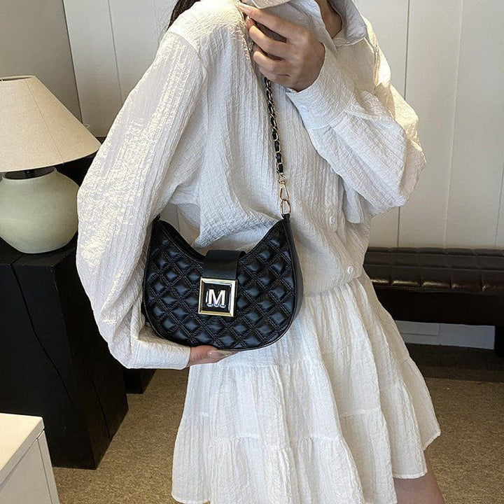 High - Grade Rhombus Texture Women's Single Shoulder Chain Messenger Bag by LUXE AHMAR – Available at LUXE AHMAR