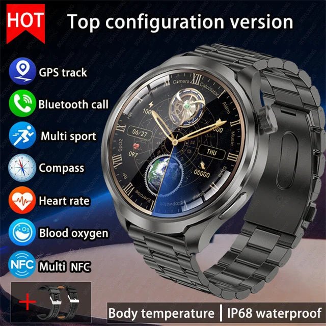 HUAWEI Outdoor Sports Smartwatch for Men – 1.85" AMOLED Screen, NFC, GPS, Heart Rate Monitor, Waterproof, Bluetooth Call by Luxe Ahmar – Available at LUXE AHMAR