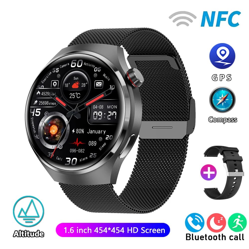HUAWEI Watch Pro GPS NFC Smartwatch for Men - 360*360 AMOLED Screen, Bluetooth Call, Heart Rate Monitor, IP68 Waterproof by Luxe Ahmar – Available at LUXE AHMAR