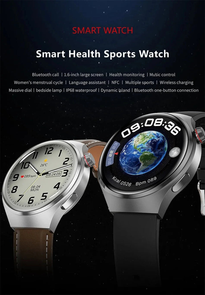 HUAWEI Watch Pro GPS NFC Smartwatch for Men - 360*360 AMOLED Screen, Bluetooth Call, Heart Rate Monitor, IP68 Waterproof by Luxe Ahmar – Available at LUXE AHMAR