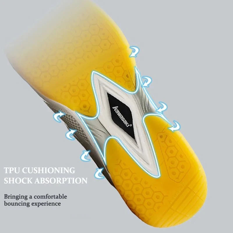 Kawasaki Men's & Women's Professional Badminton Shoes - Breathable Indoor Court Sneakers K - 086 by Luxe Ahmar – Available at LUXE AHMAR