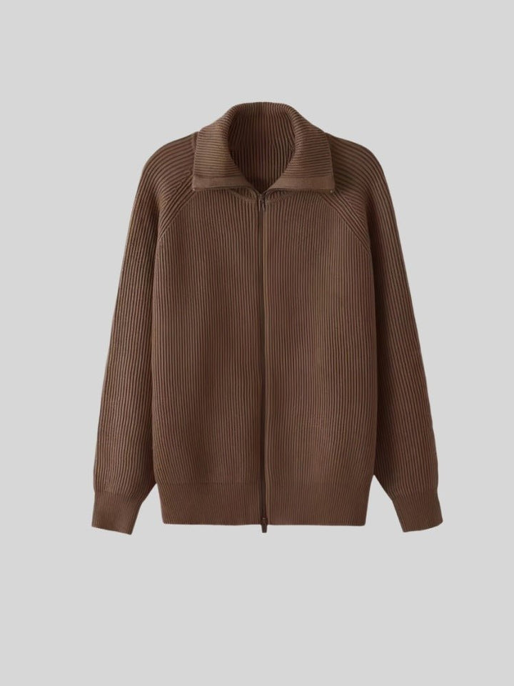 Knitted Zipper Coat Thickened Warm by LUXE AHMAR – Available at LUXE AHMAR