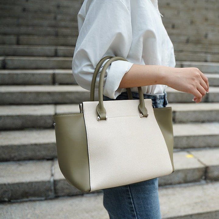 Large Capacity Cowhide Tote Simple Commute All - matching by LUXE AHMAR – Available at LUXE AHMAR