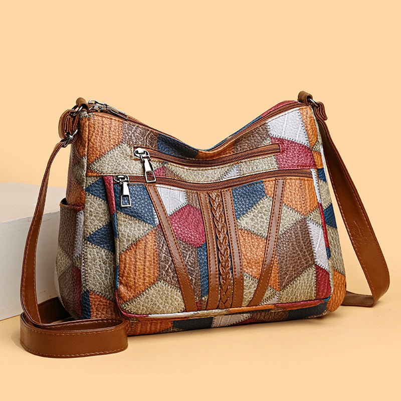 Large Capacity Multi - Pocket Crossbody Bag - European & American Retro Style by LUXE AHMAR – Available at LUXE AHMAR