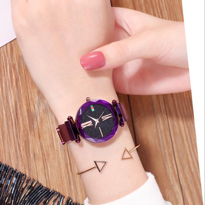 Lazy Magnet Watch Ladies Star Net Celebrity Same Paragraph Magnet Watch by LUXE AHMAR – Available at LUXE AHMAR