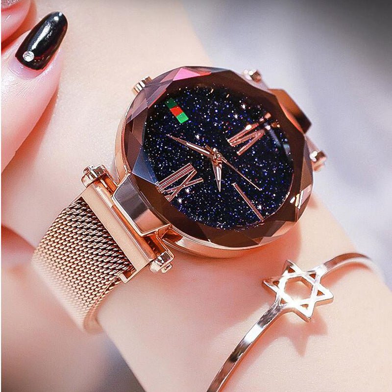 Lazy Magnet Watch Ladies Star Net Celebrity Same Paragraph Magnet Watch by LUXE AHMAR – Available at LUXE AHMAR