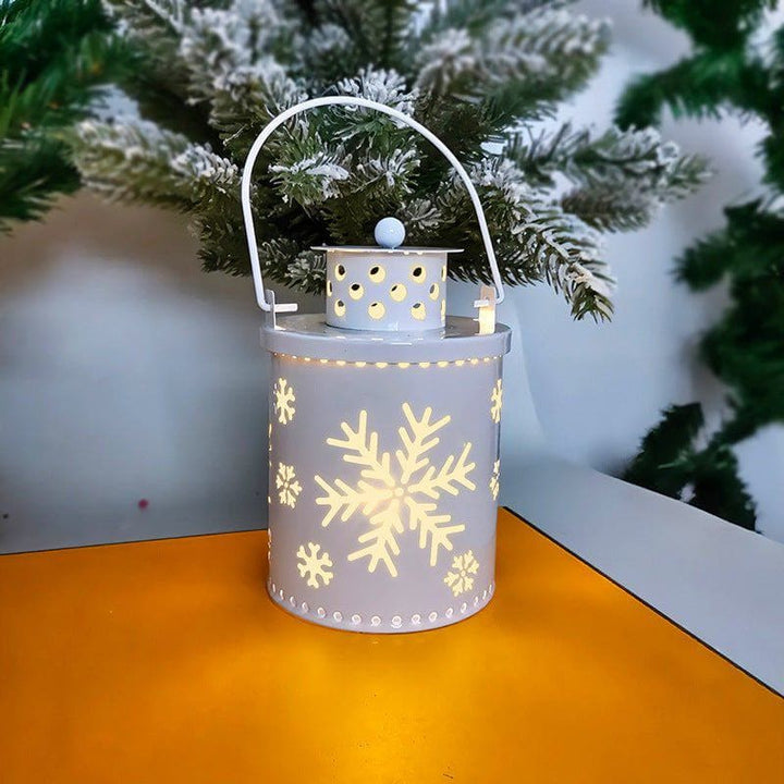 LED Christmas Candle Lantern – Nordic Style Electronic Wind Light, Festive Holiday Decor for Mantel, Table & Home Display by LUXE AHMAR – Available at LUXE AHMAR