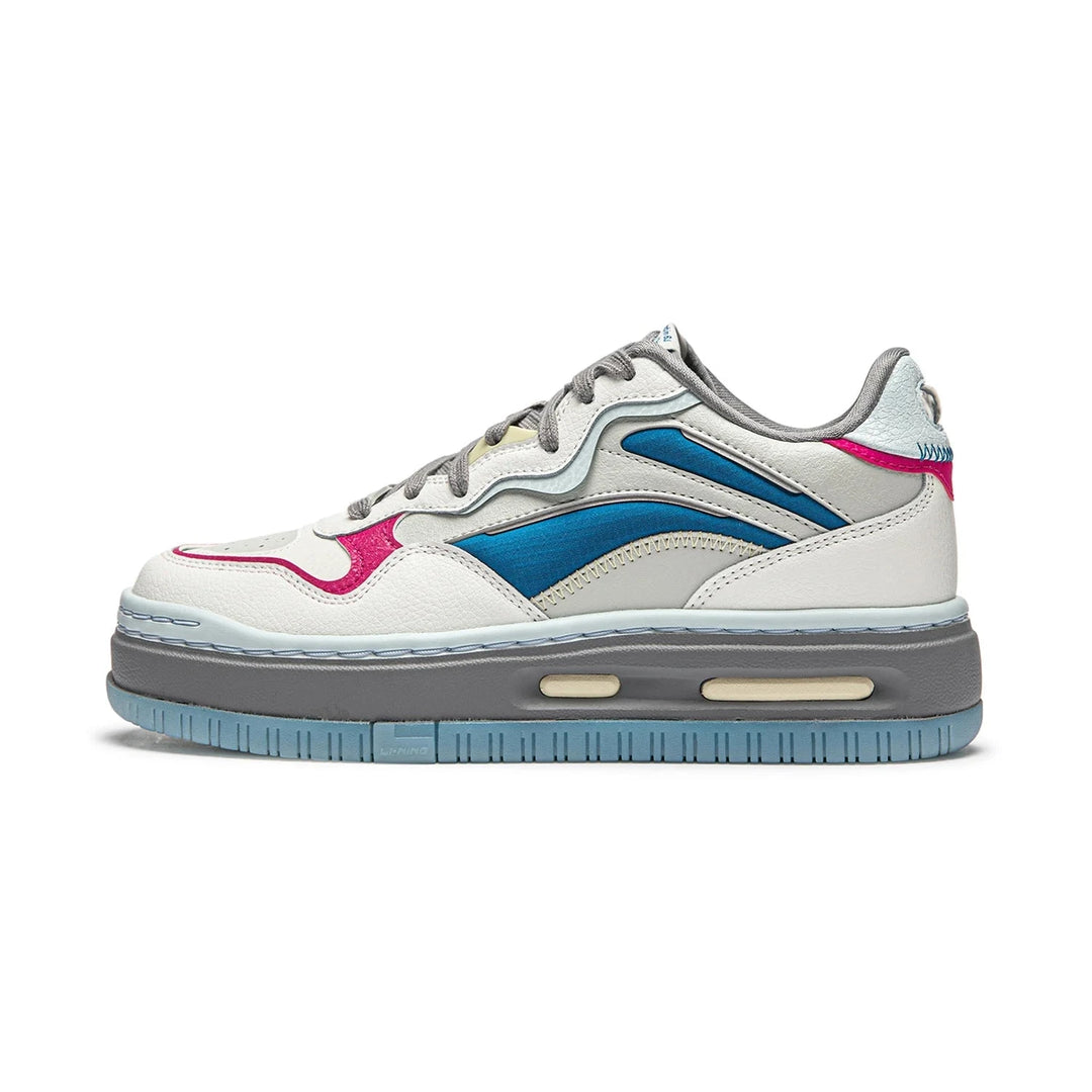 Li - Ning FUTURE C1 Women's Lifestyle Sneakers – Dual Cushion, Retro Classic, Soft Comfortable Thick Sole Shoes by Luxe Ahmar – Available at LUXE AHMAR