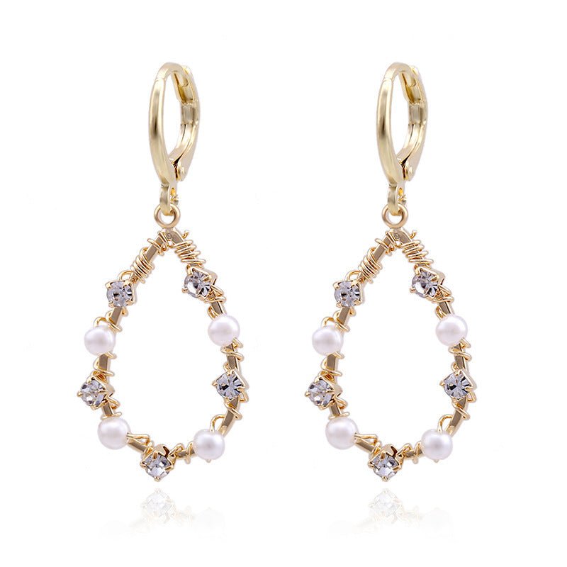 Light Luxury Ocean Series Ear Clip European And American Handmade Pearl Earrings by LUXE AHMAR – Available at LUXE AHMAR