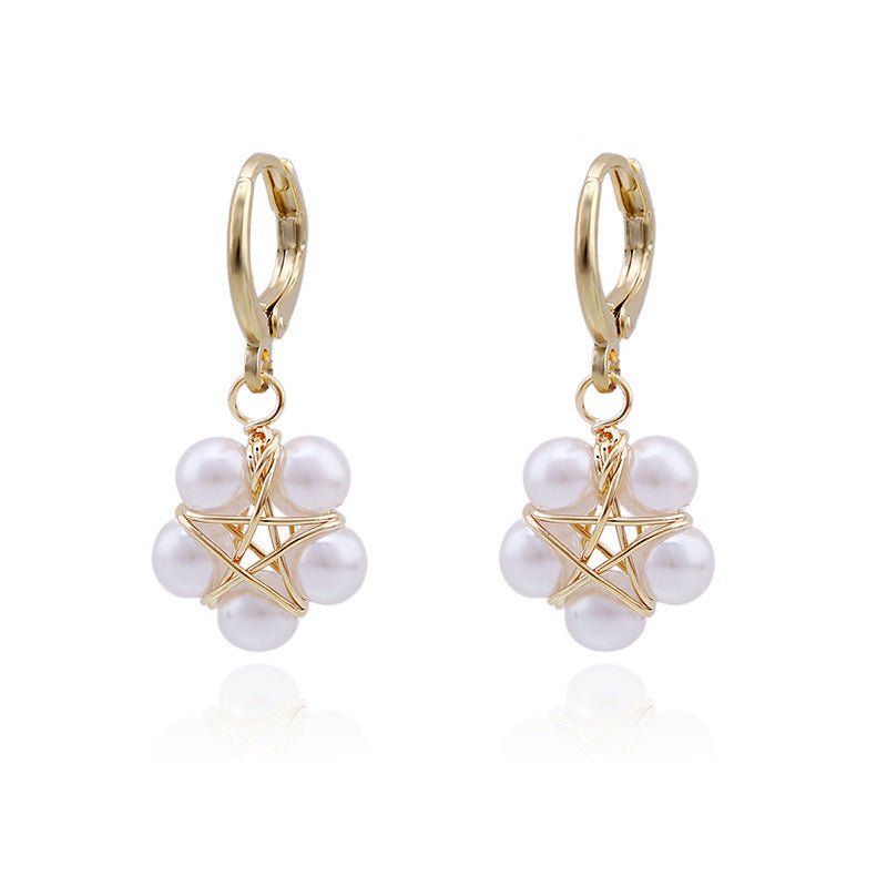 Light Luxury Ocean Series Ear Clip European And American Handmade Pearl Earrings by LUXE AHMAR – Available at LUXE AHMAR