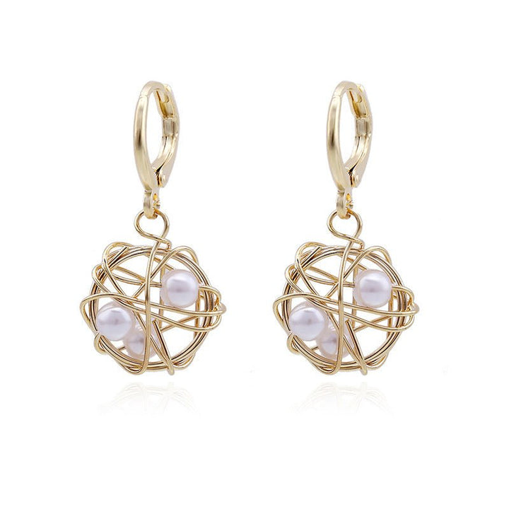 Light Luxury Ocean Series Ear Clip European And American Handmade Pearl Earrings by LUXE AHMAR – Available at LUXE AHMAR